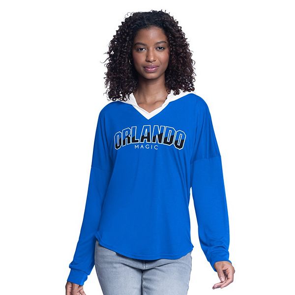 

Женский синий оверсайз худи с длинным рукавом Orlando Magic Bench Player G-Iii 4Her By Carl Banks