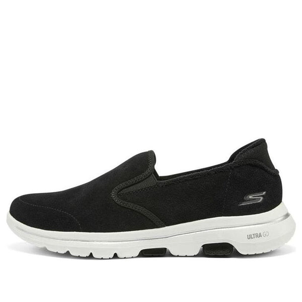 Тапочки go walk 5 'black white' Skechers, черный