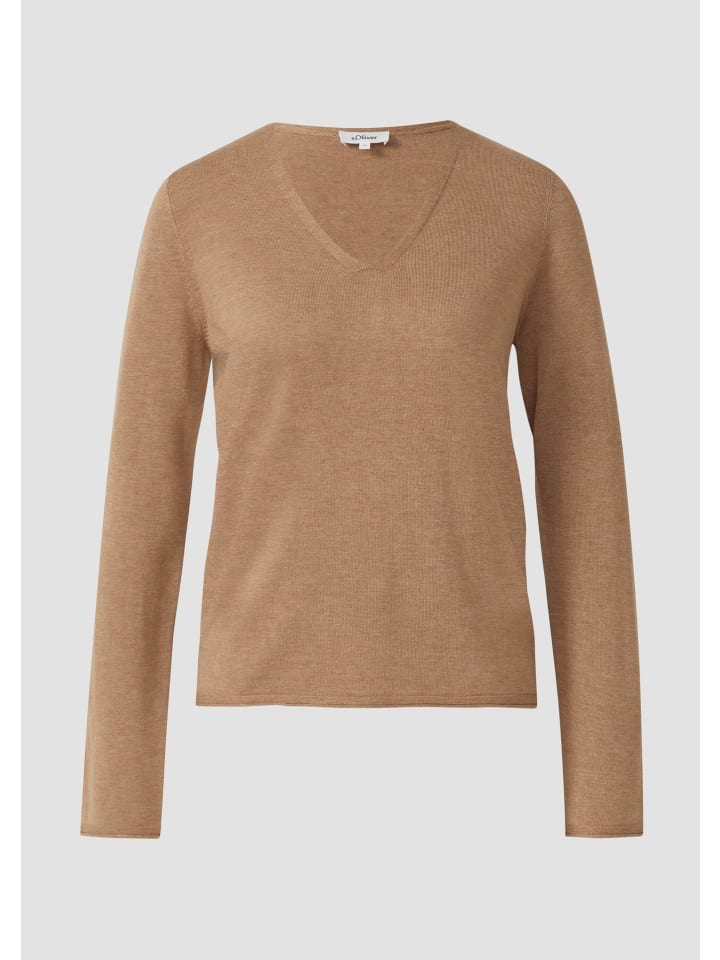 

Вязаный свитер цвета 83W0_светло-коричневый s.Oliver