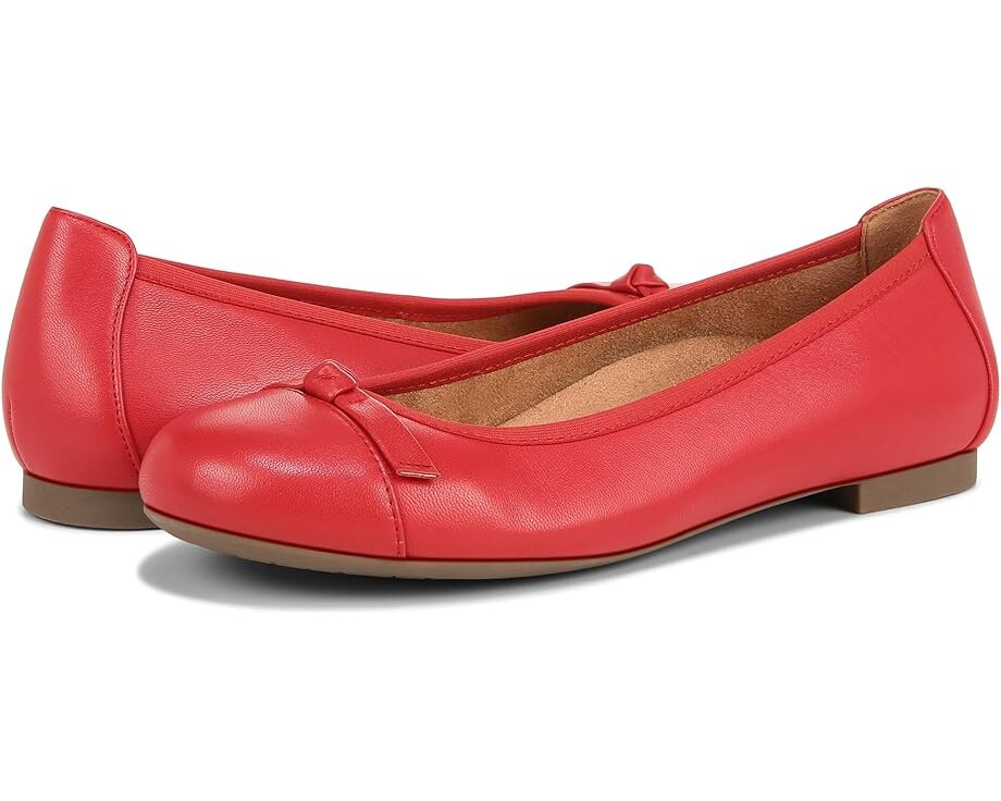 

Туфли на плоской подошве VIONIC Amorie Skimmers, цвет Red Leather