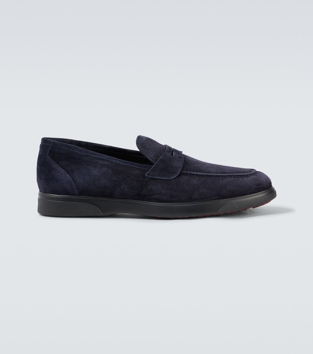 

Замшевые пенни-лоферы Kiton, Ocean Blue