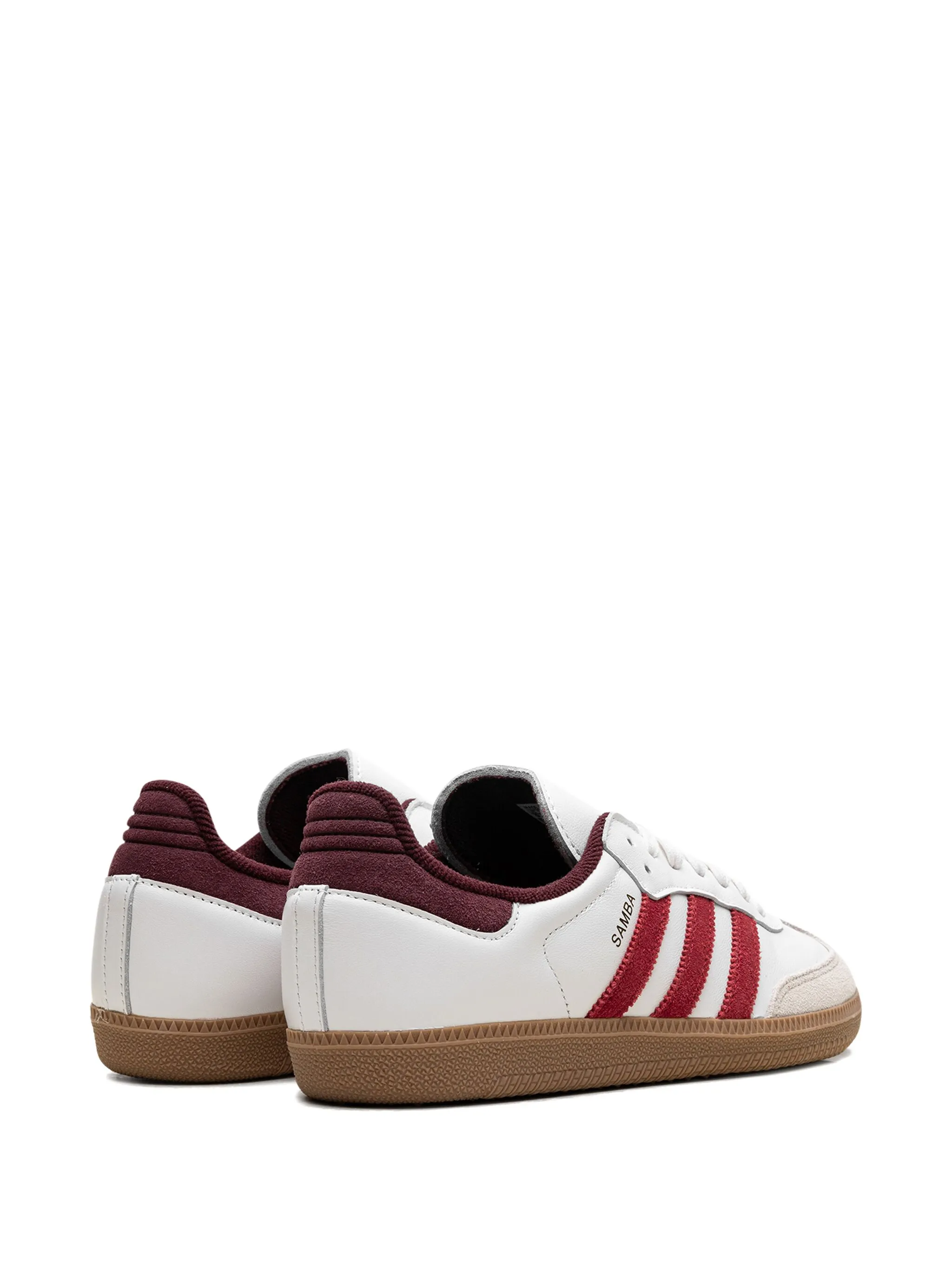 Кроссовки Samba OG Core White/Better Scarlet/Shadow Adidas, белый — фото 3
