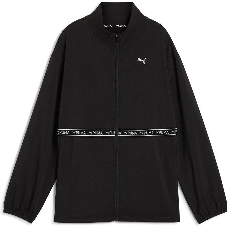 

Толстовка с эластичной тканой курткой q4 Puma, черный