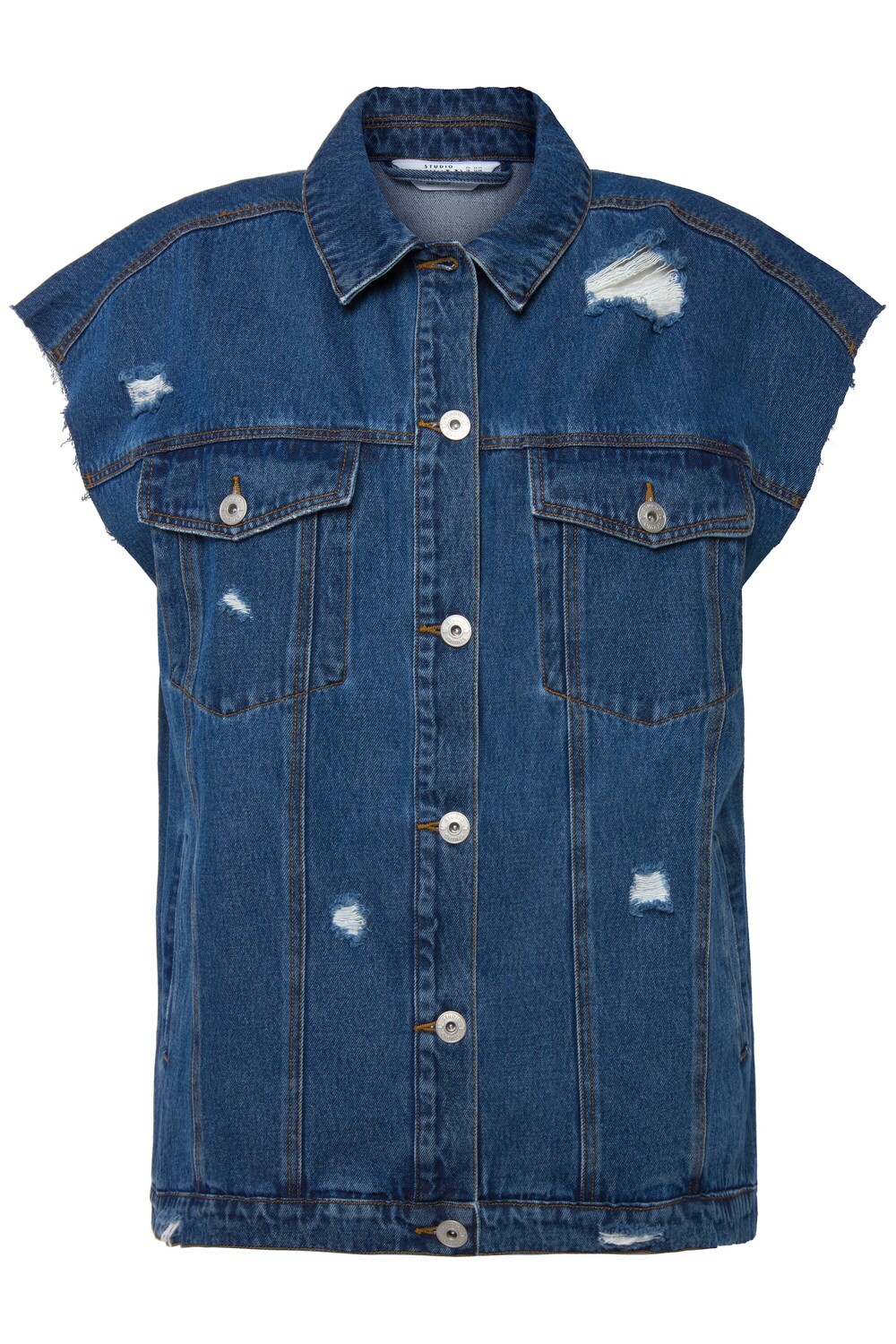 

Утепленный жилет Studio Untold, цвет dark blue denim