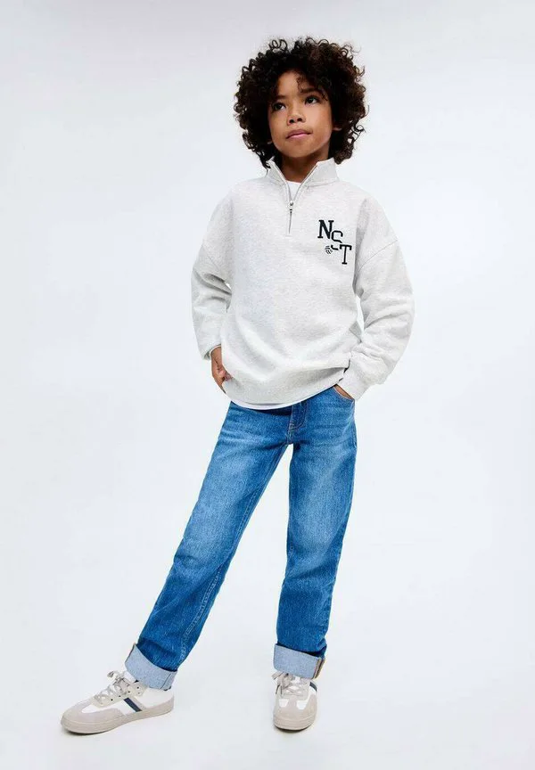 Детская толстовка Mango Kids, Mottled Grey