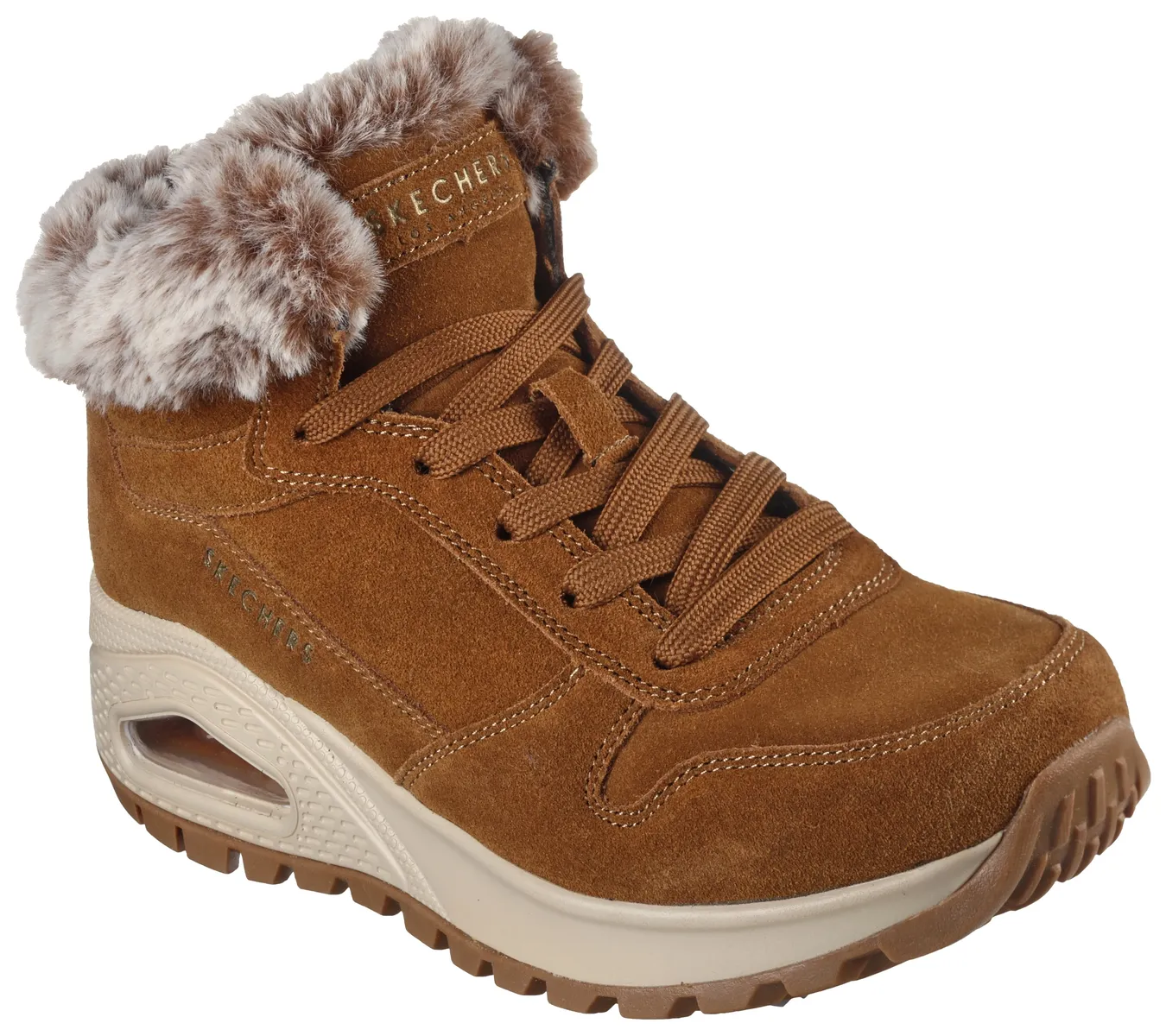 Зимние ботинки Skechers с водоотталкивающими свойствами, коричневый