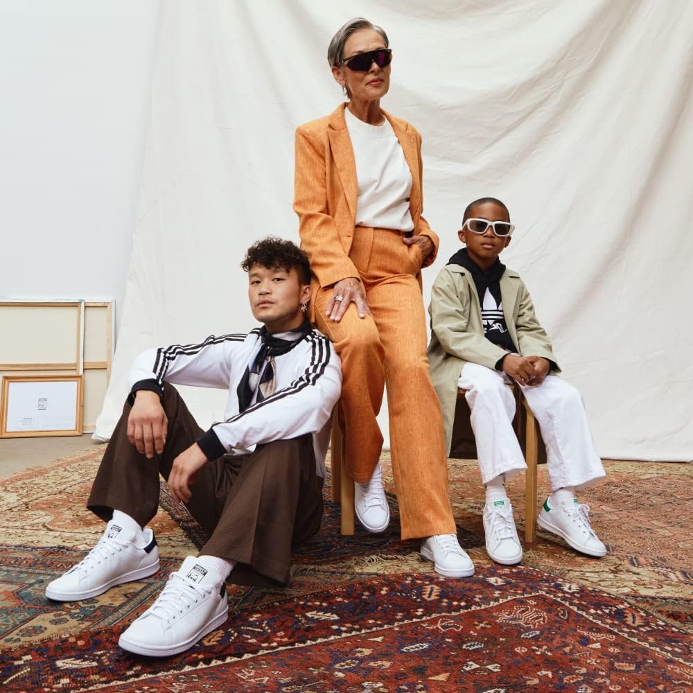 Мужские кроссовки Adidas низкие, слоновая кость/белый/красный — фото 2