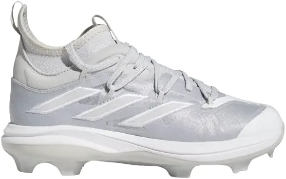 Мужские бутсы Adidas Adizero Afterburner Nwv, светло-серый/белый — фото 2