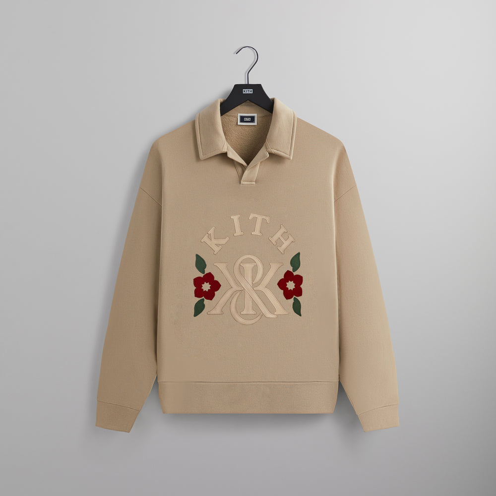 

Рубашка Kith K&K Applique Nelson Collared Rugby, цвет Canvas
