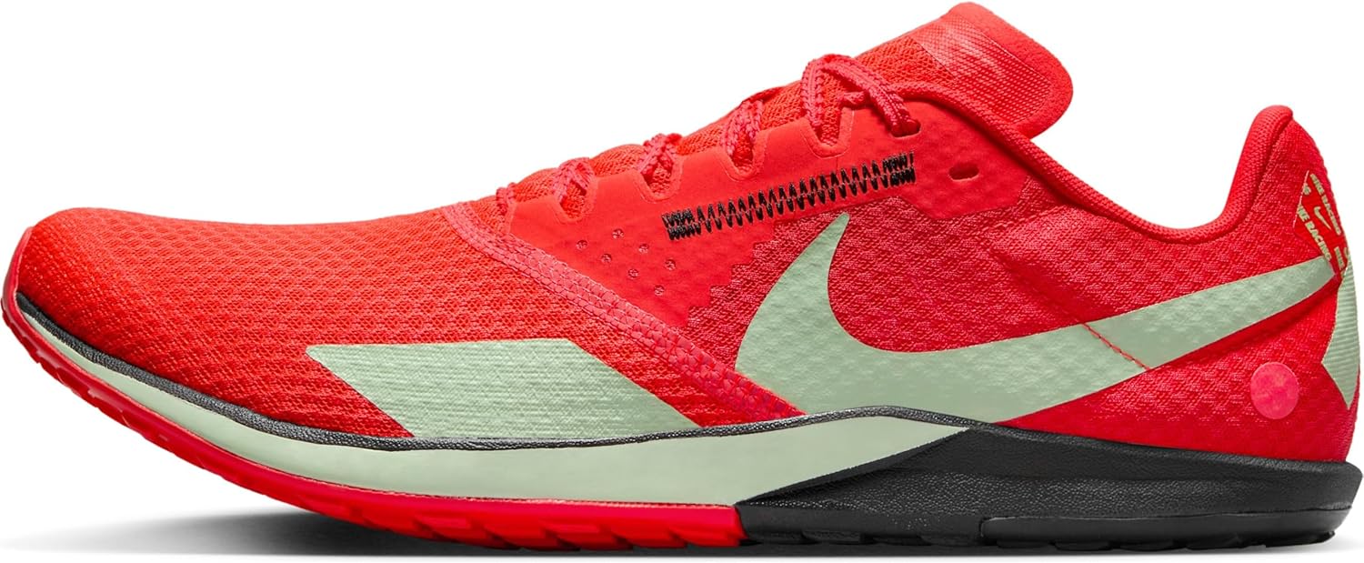 

Кроссовки для шоссейных и беговых гонок Nike Rival Waffle 6 (DX7998-100, белый/черный - чистая платина), Bright Crimson/Vapor Green-Black