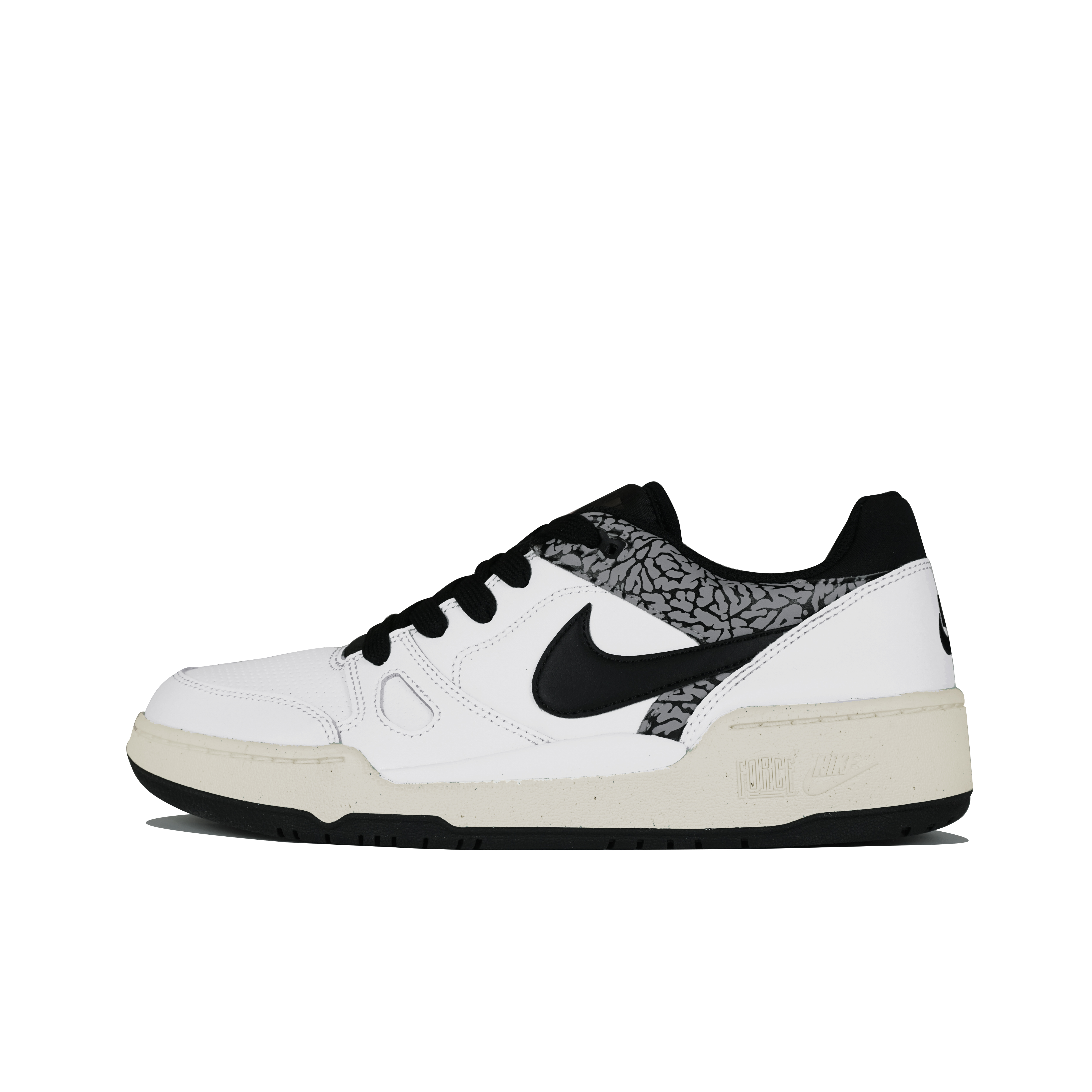 

Кроссовки Nike Full Force Skateboarding Shoes Men Low-top White, черный