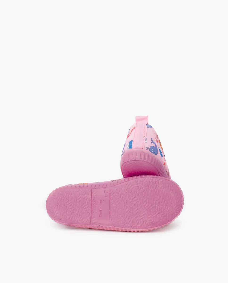 Детские неопреновые ботильоны типа с принтом Pisamonas, цвет Rosa — фото 2