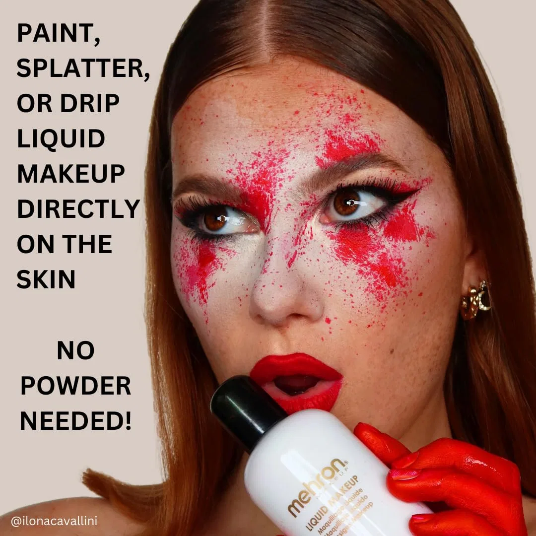 Жидкий грим для лица «Liquid Face Paints» оранжевый от Mehron Mehron, Orange — фото 4
