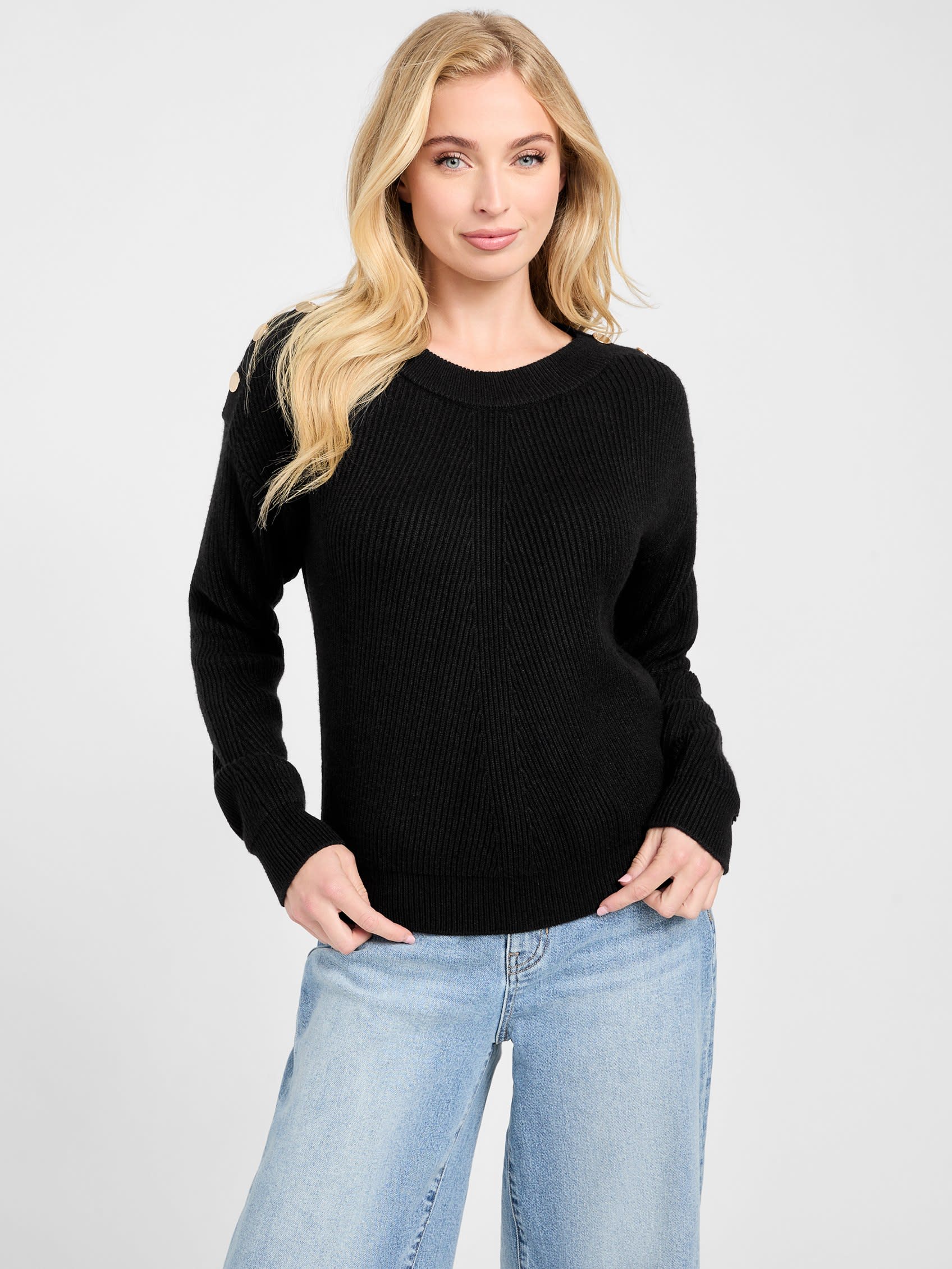 

Свитер с высоким воротом Reese Guess Factory, черный