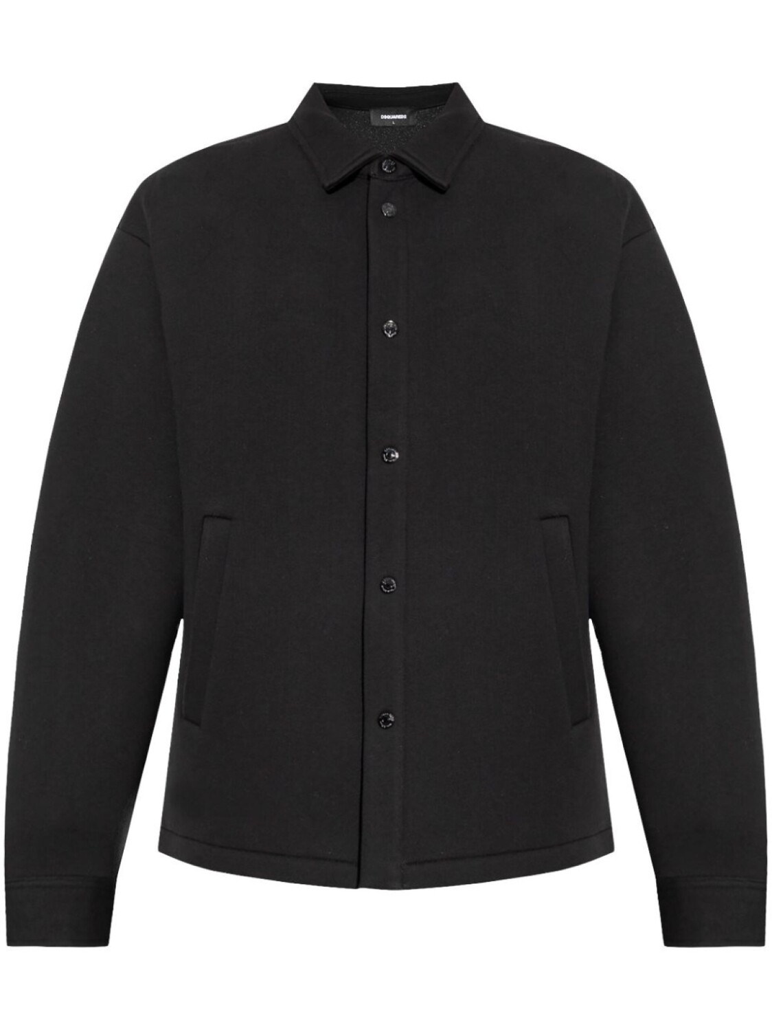 

Dsquared2 куртка-рубашка из хлопка с тисненым логотипом DSQUARED2, черный