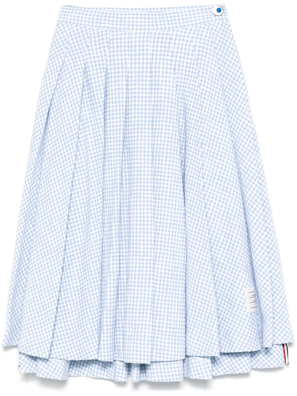 

Твидовая юбка миди THOM BROWNE, синий