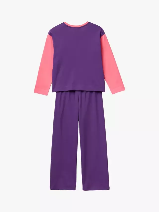 Детский пижамный комплект X Stranger Things, фиолетовый/розовый Benetton — фото 2