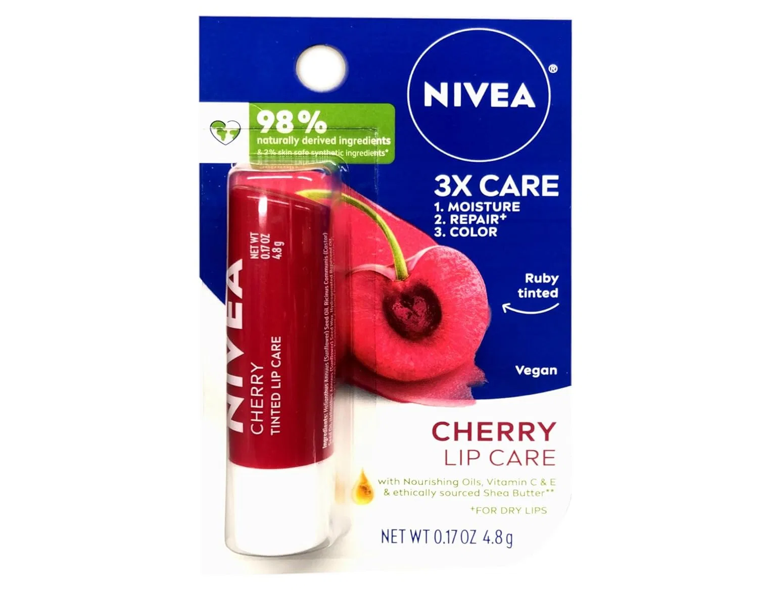 Бальзам для губ Nivea Lip Care Fruity Shine Cherry, 4.8 г Nivea — фото 3