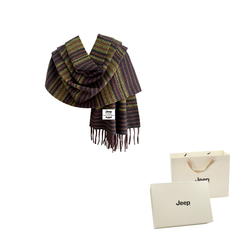 

Шарф из полиэстера Unisex Jeep, фиолетовый зеленый