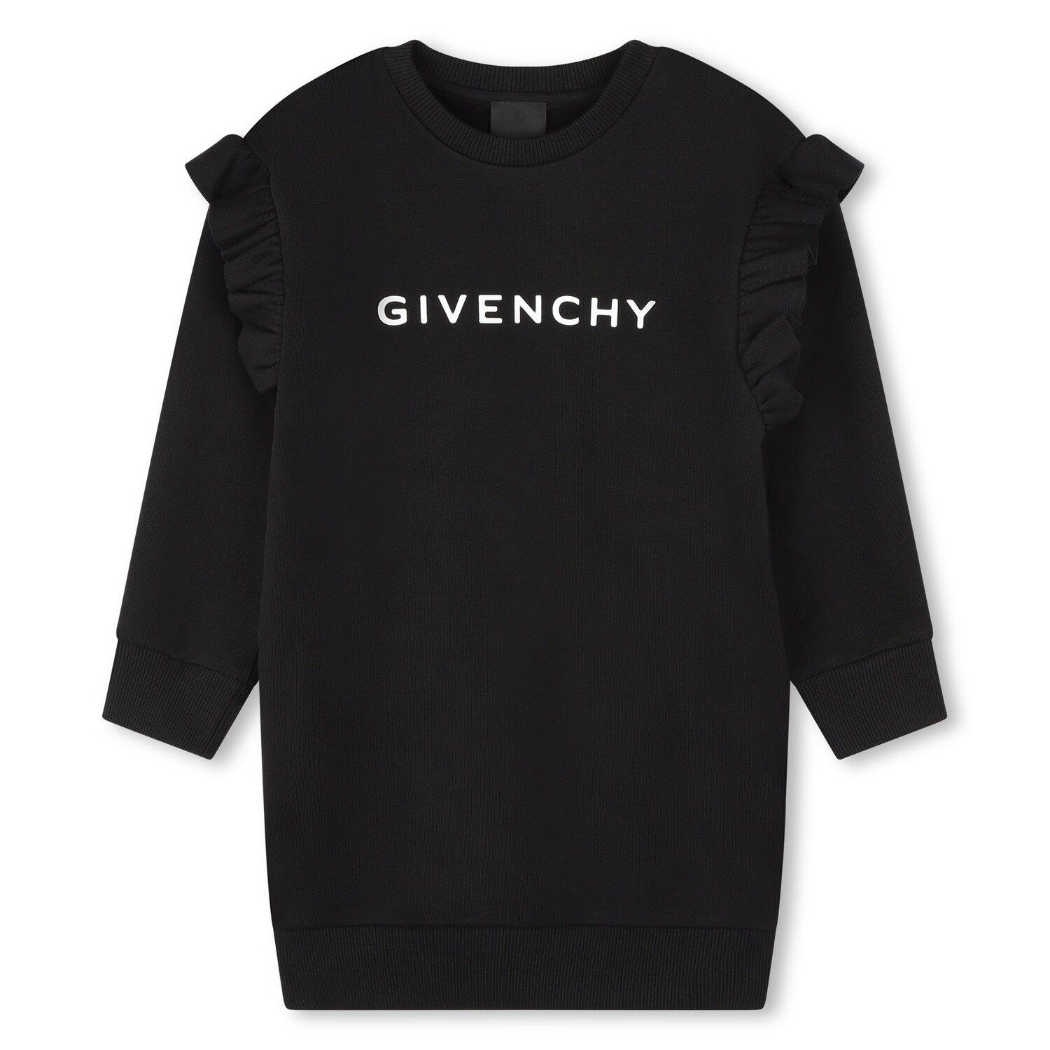 

Черное хлопковое платье-свитшот 4G Givenchy, черный