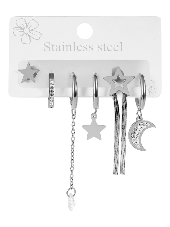 

Adeliás Женский кулон - кулон из нержавеющей стали со стразами серебристого цвета