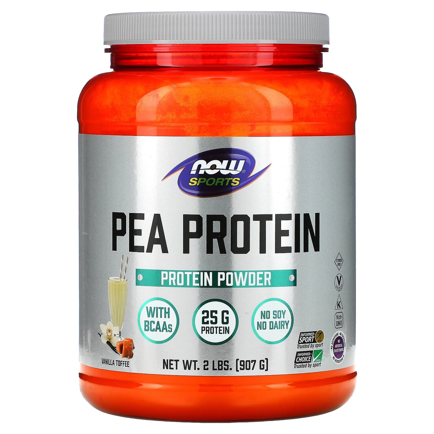 

Now Foods Спорт гороховый белок вкус ванильных ирисок 2 фунта (907 г)