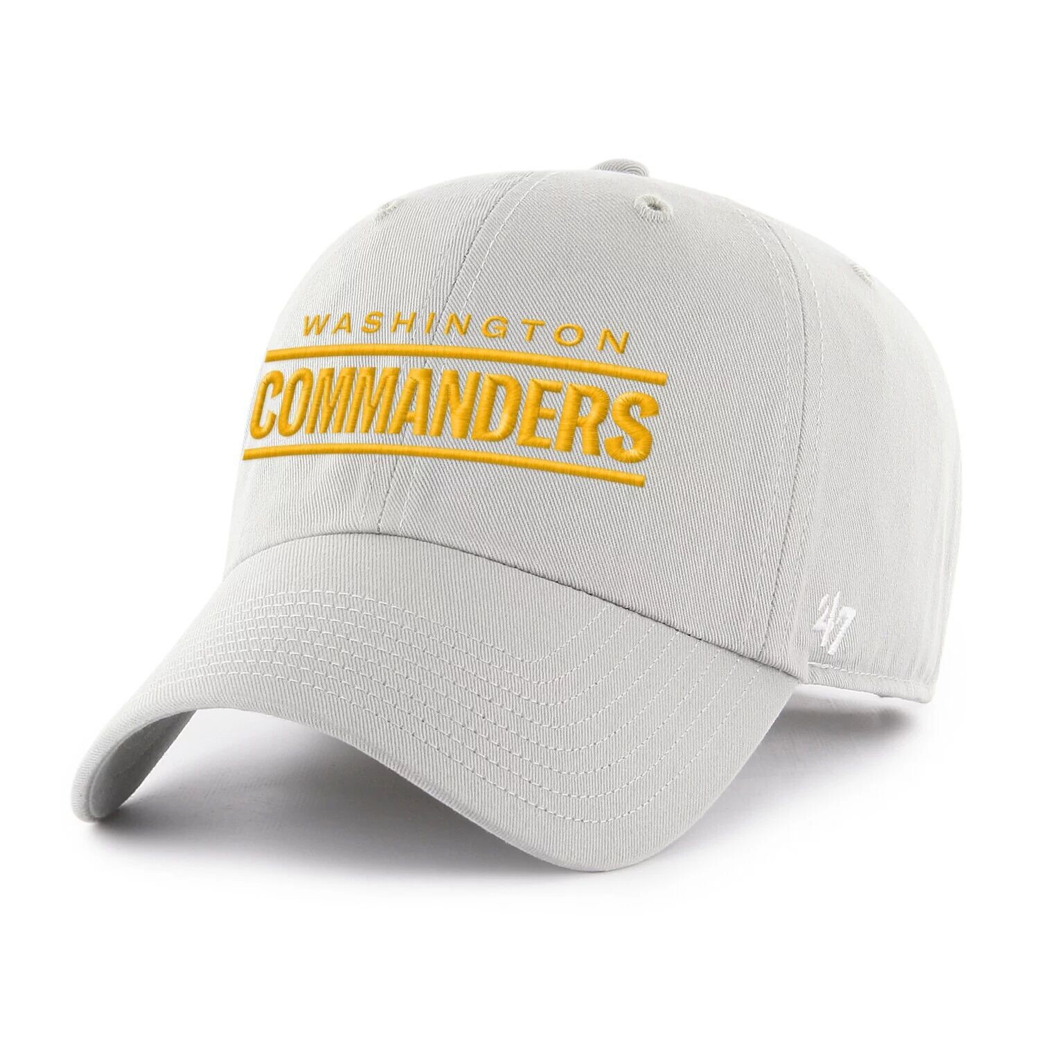 

Мужская серая регулируемая кепка Washington Commanders ’47 с надписью Clean Up
