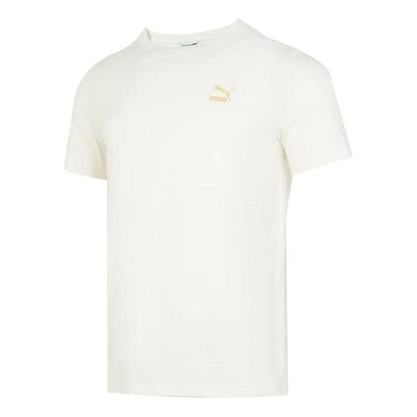 

Футболка logo t-shirt 'white gold' Puma, белый