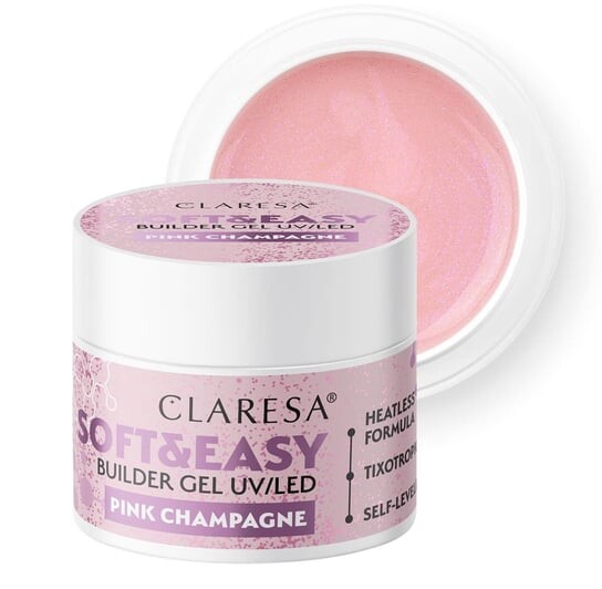 

Строительный гель 12 г CLARESA PINK CHAMPAGNE