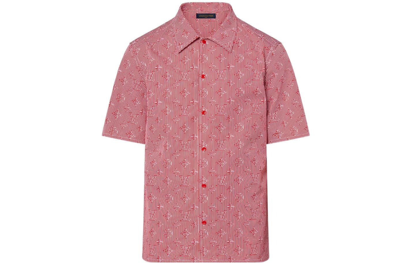 

Новые квартальные продукты LV Shirt Men Red Louis Vuitton, красный
