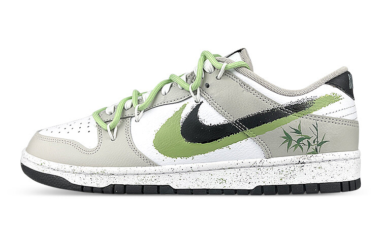 

Кроссовки Nike Dunk Skateboard Shoes Men Low-Top White, Black, Gray/Green