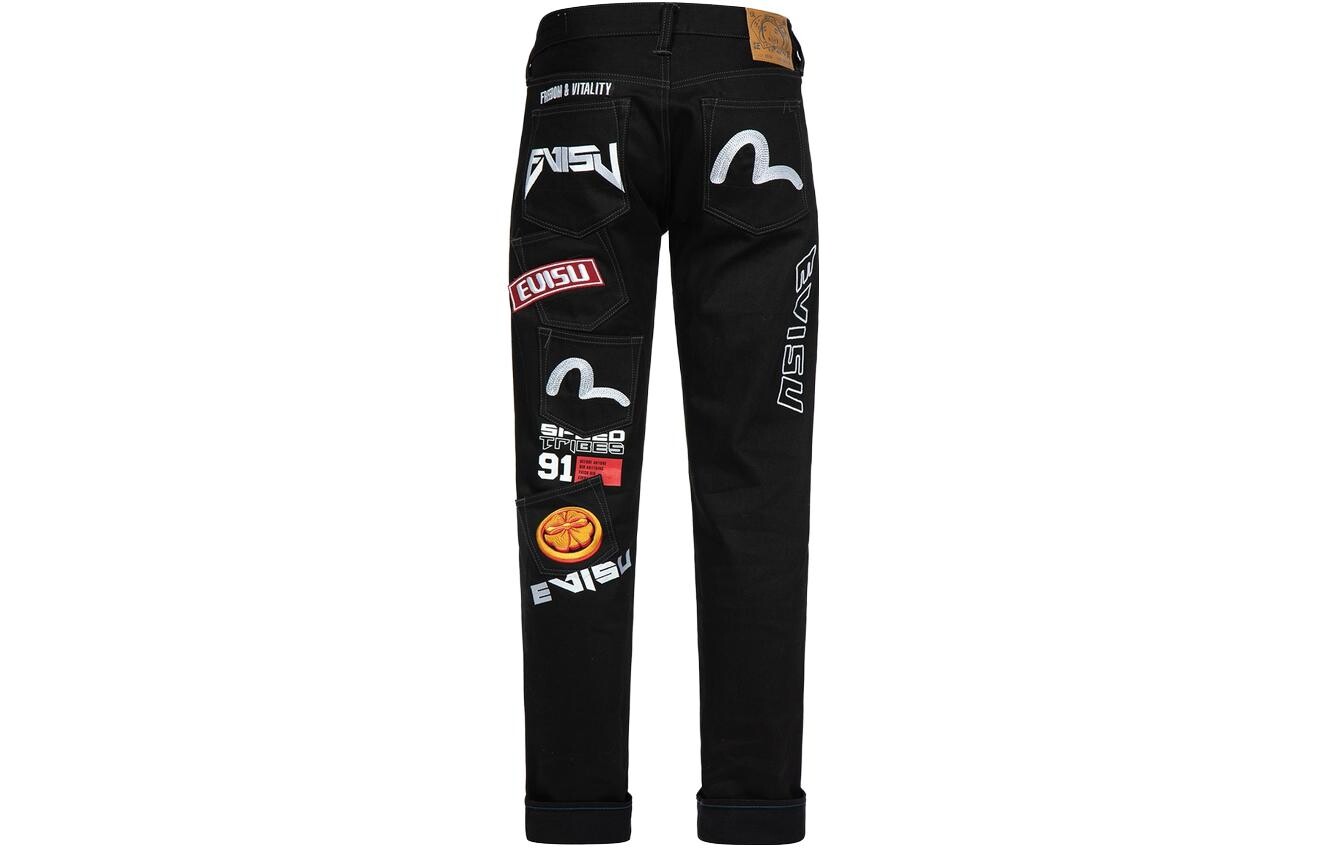 

Джинсы мужские черные Evisu, черный