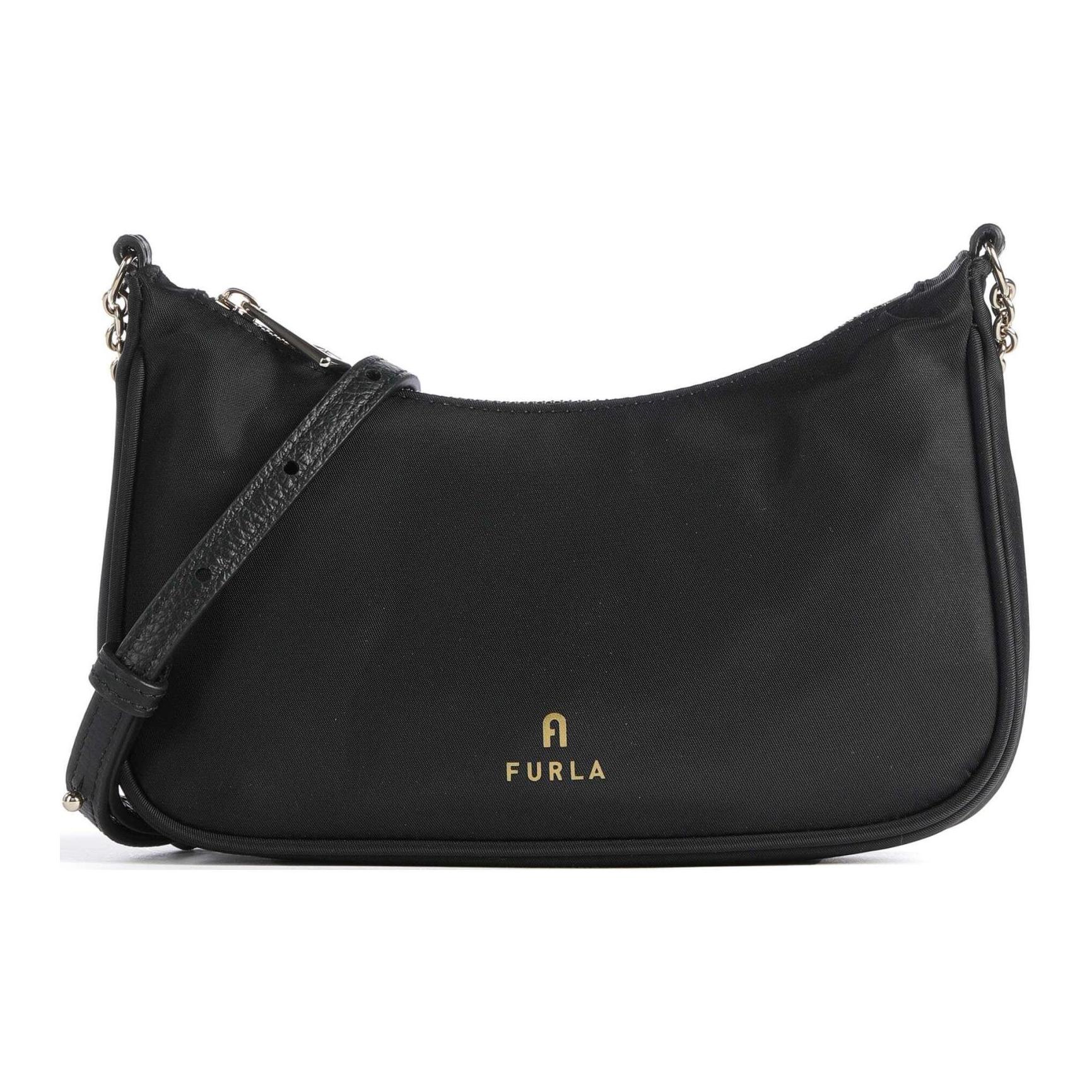 

Furla Нейлоновая сумка через плечо маленькая женская черная