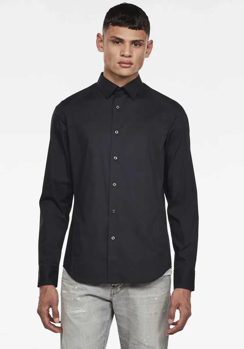 

Рубашка G-Star RAW с длинными рукавами "Dressed Super Slim Shirt", черный