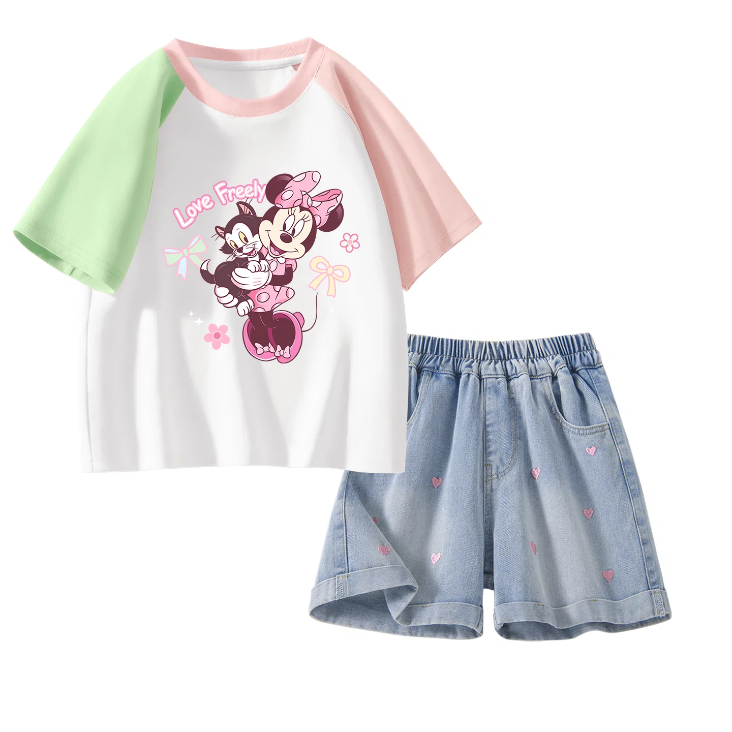 Спортивный костюм для детей Disney Casual Sportswear 2 Pack, зеленый и джинсово-синий
