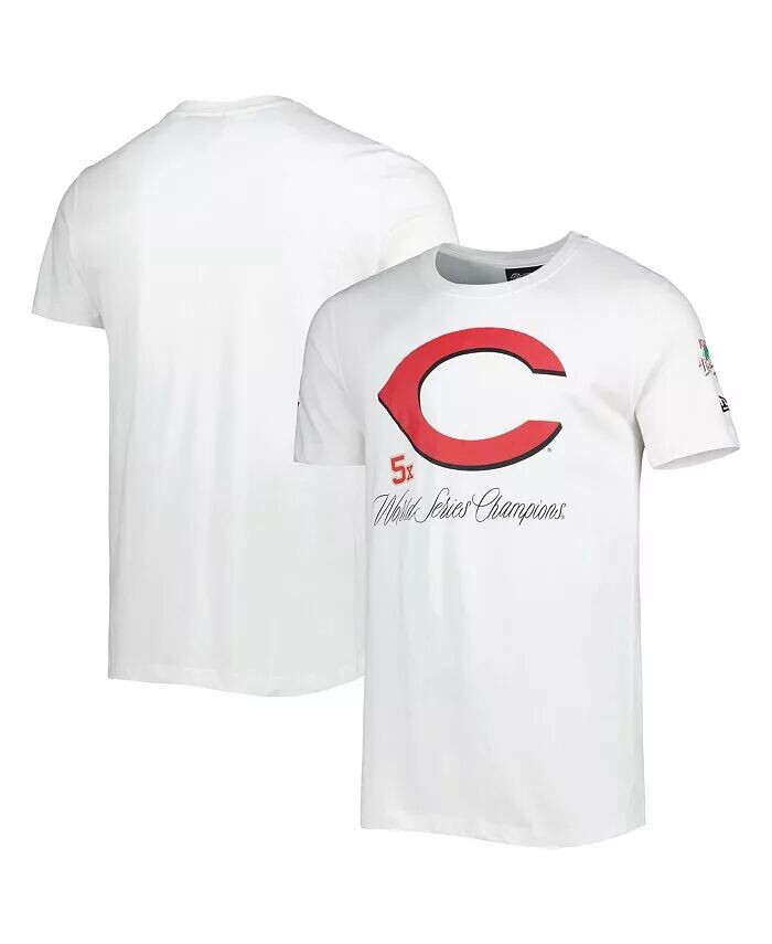 

Мужская белая футболка исторического чемпионата Cincinnati Reds New Era