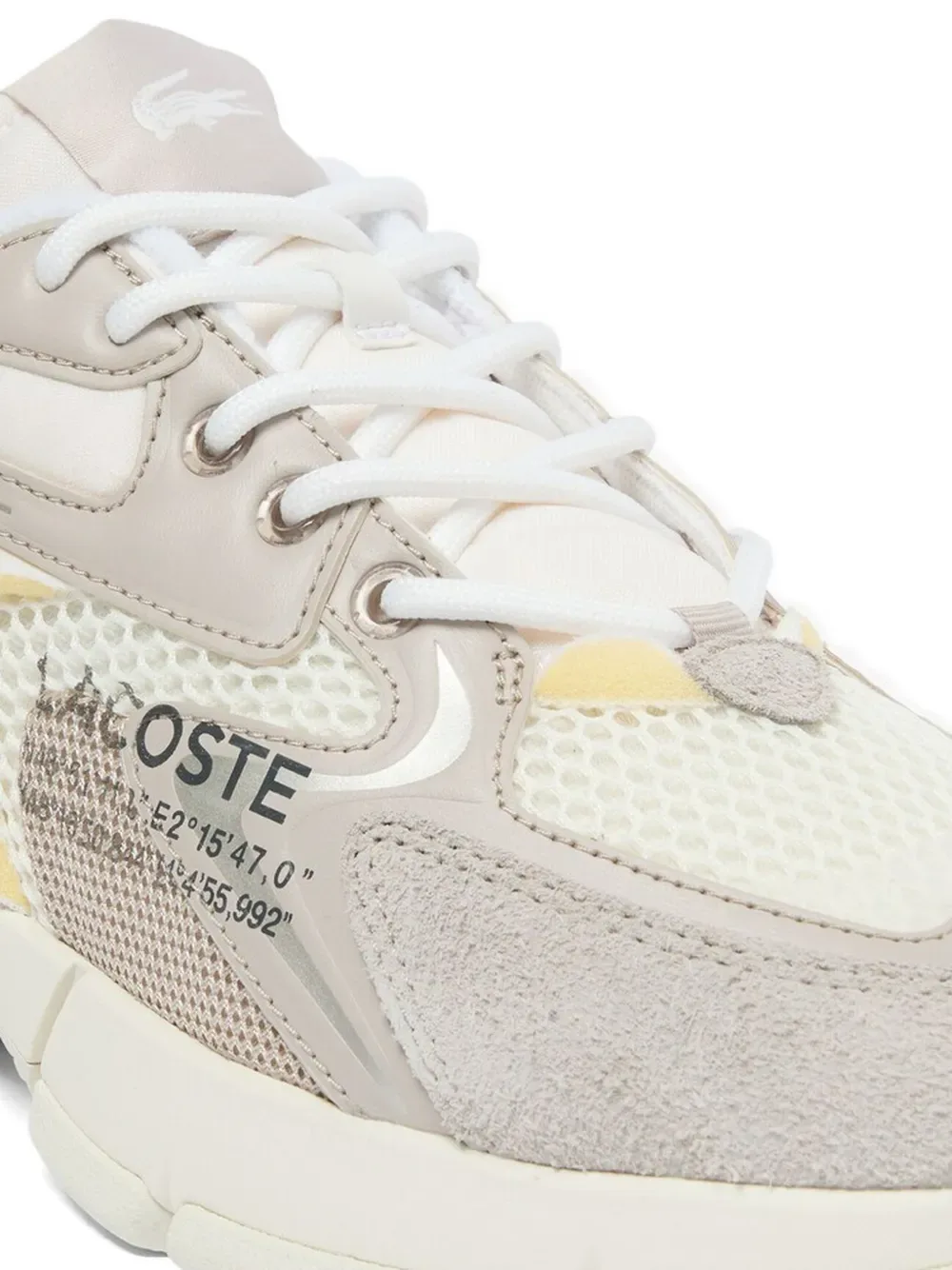 Кроссовки L003 Neo Shot на шнуровке Lacoste, бежевый — фото 4
