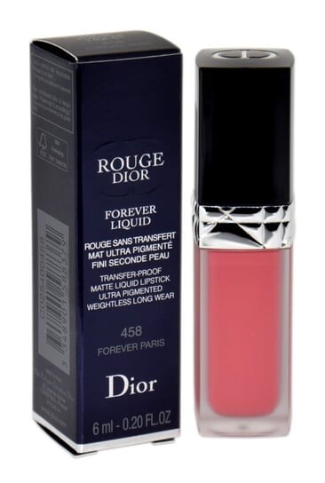Губная помада 458 навсегда Париж, 6 мл Dior, Rouge Forever Liquid Lipstick — фото 2