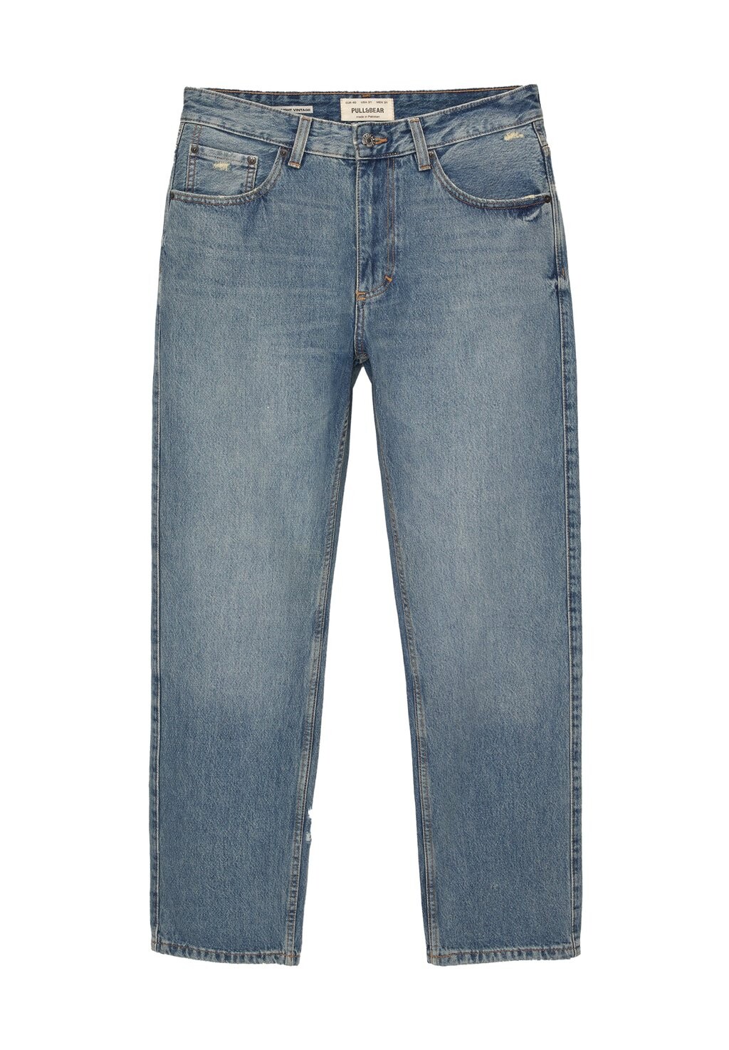 

Джинсы прямого кроя STRAIGHT VINTAGE PULL&BEAR, цвет Stone Blue Denim