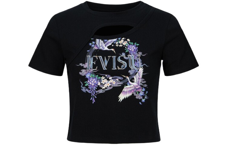 

Футболка женская черная Evisu