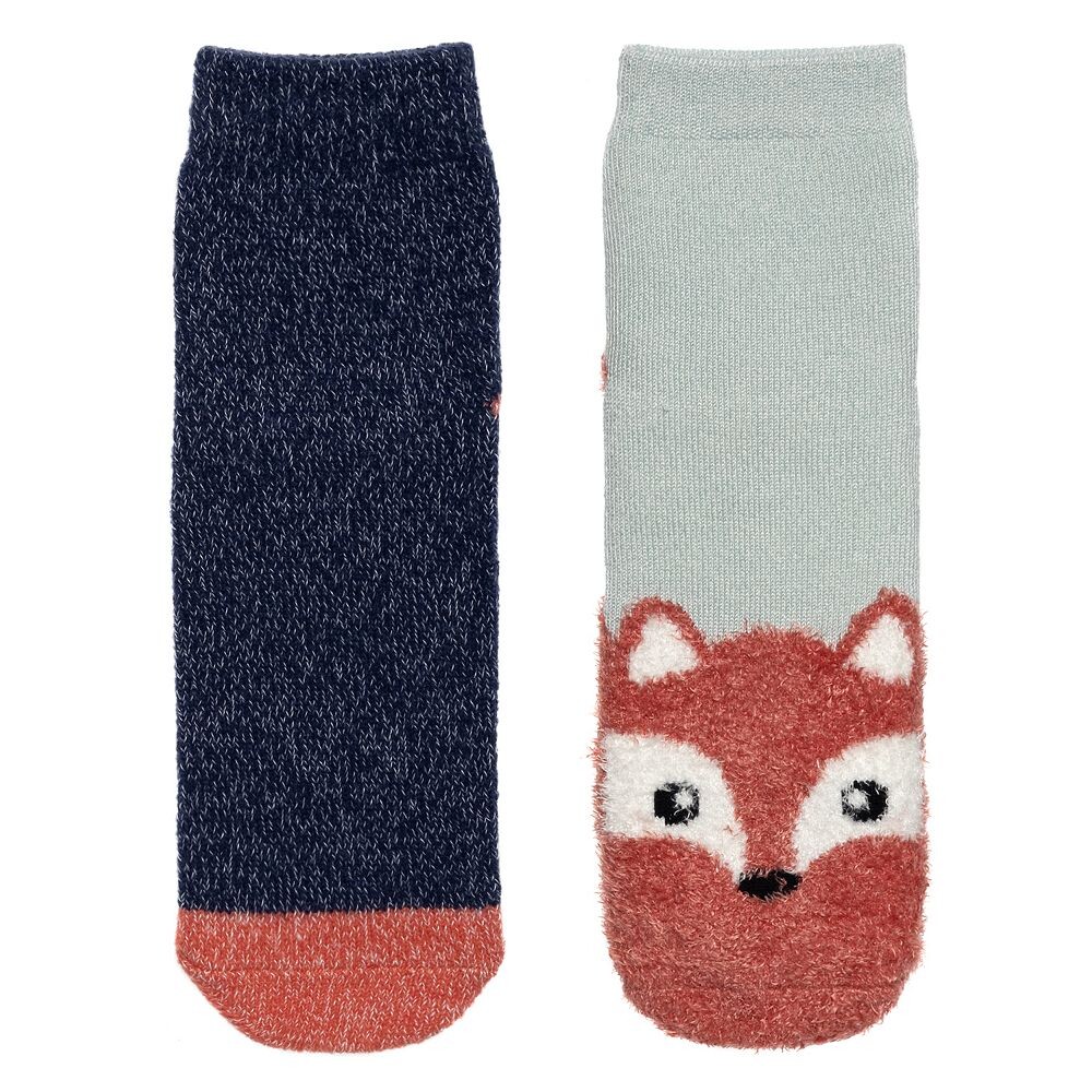 

Girls Cuddl Duds Plushfill* Набор из 2 пар носков-тапочек с захватами, цвет Fox