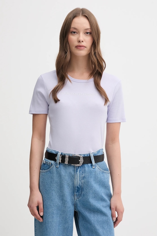 

Хлопковая футболка United Colors Of Benetton, фиолетовый