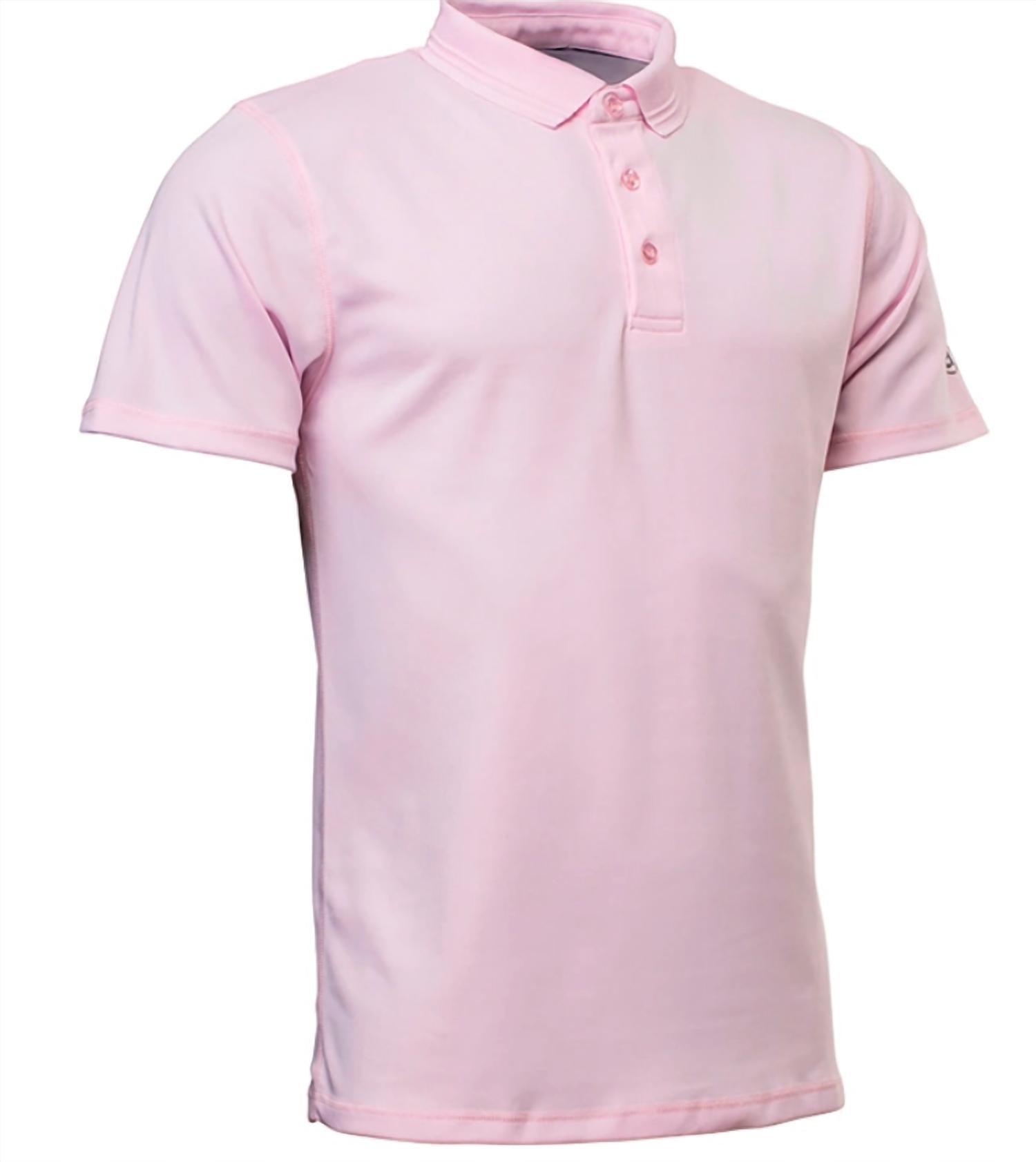 

Мужские поло для гольфа Clark светло-розового цвета Abacus Sportswear US
