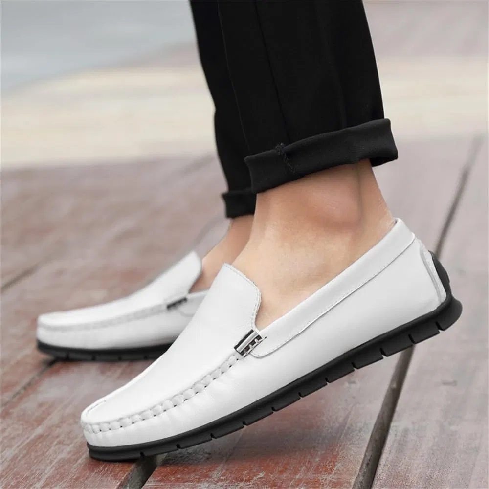 Туфли кожаные мужские, Loafers & Slip-Ons, Black UOPYNE — фото 4