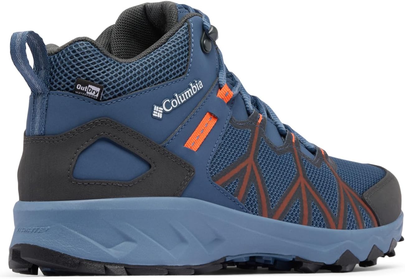 Кроссовки Columbia Peakfreak II Mid Outdry, мужские, Mountain/Tangy Orange — фото 2