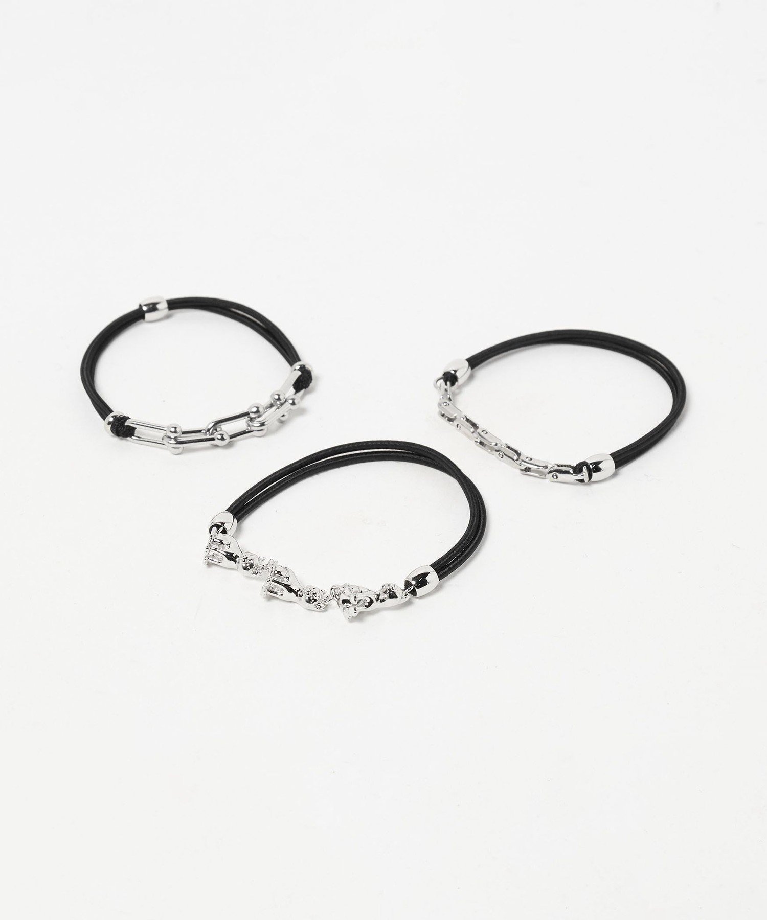 Резинка для волос Cat & Metal Parts/3P Beauty&Youth United Arrows, Silver — фото 2
