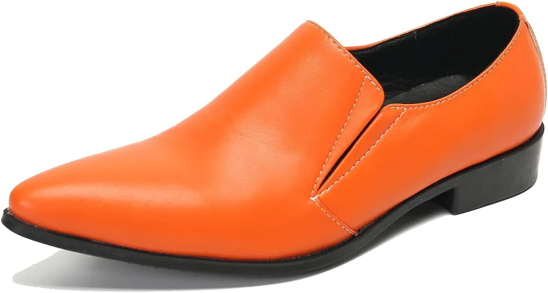 Лоферы мужские повседневные Santimon Orange