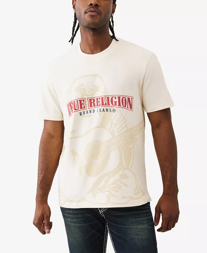 

Мужская футболка с коротким рукавом Shadow Logo True Religion, коричневый