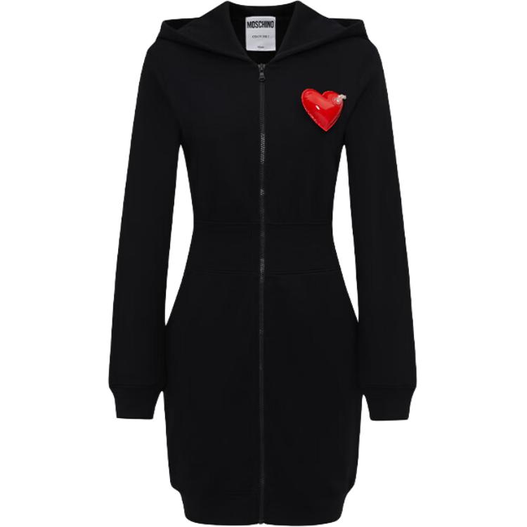 

Женское платье с длинными рукавами MOSCHINO, черный