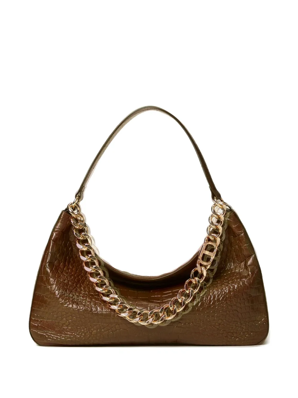 

Сумка на плечо Liliane с тиснением под кожу крокодила Twinset, зеленый